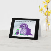 Wir wünschen Ihnen eine Dino-Milbe ... Karte (Gelbe Blume)