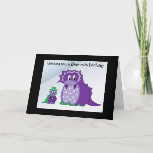 Wir wünschen Ihnen eine Dino-Milbe ... Karte