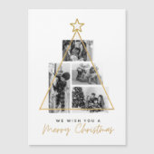 Wir wünschen Ihnen eine frohe Weihnachts-dünne Mag Magneteinladung (Vorderseite)