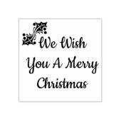 Wir wünschen Ihnen eine frohe Weihnachts-Gummi-Bri Gummistempel (Prägung)