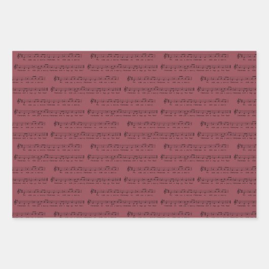 Wir wünschen Ihnen eine frohe Weihnachts-Klassik M Geschenkpapier Set (Vorderseite 2)