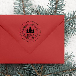 Wir wünschen Ihnen eine frohe Weihnachtszeit-Rücks Permastempel