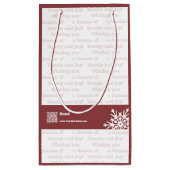 Wir wünschen Ihnen eine Jahreszeit der Schönheit & Kleine Geschenktüte (Rückseite)