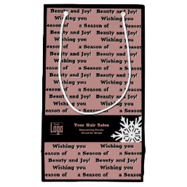 Wir wünschen Ihnen eine Jahreszeit der Schönheit u Kleine Geschenktüte