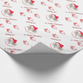 Wir wünschen Ihnen eine nubische Weihnachtsziege Geschenkpapier (Ecke)