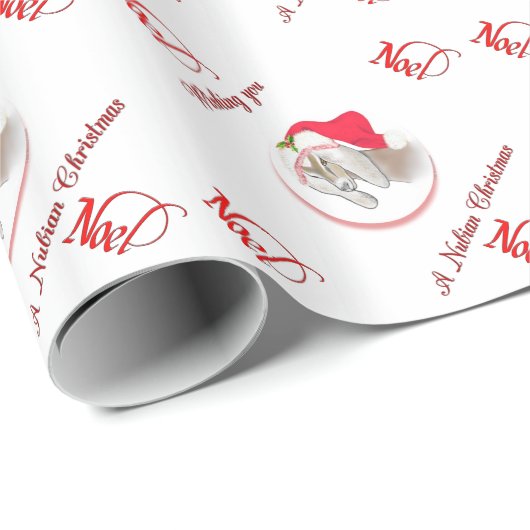 Wir wünschen Ihnen eine nubische Weihnachtsziege Geschenkpapier (Rolleneckpunkt)
