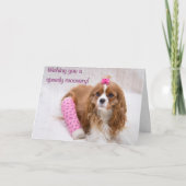 Wir wünschen Ihnen eine schnelle Erholung Spanisch Karte (Vorderseite)