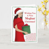 Wir wünschen Ihnen eine sehr Meghan Weihnachtskart Karte (Gelbe Blume)