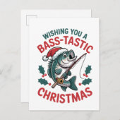 Wir wünschen Ihnen einen blass-tastischen Weihnach Einladungspostkarte (Vorne/Hinten)