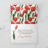 Wir wünschen Ihnen einen BLESSED Geburtstag Karte (Innenseite)