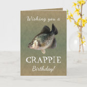 Wir wünschen Ihnen einen CRAPPIE Geburtstag Karte (Gelbe Blume)