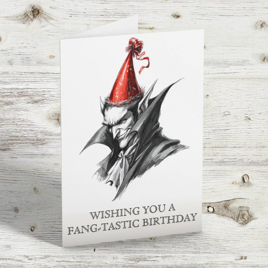 Wir wünschen Ihnen einen fang-tastischen Geburtsta Karte