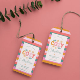 Wir wünschen Ihnen einen gemütlichen Weihnachtsbli Geschenkanhänger