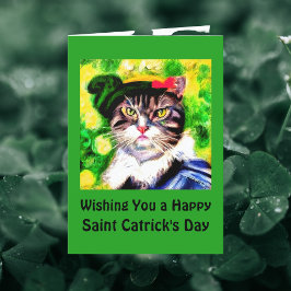 Wir wünschen Ihnen einen glücklichen Saint Catrick Feiertagskarte