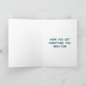 Wir wünschen Ihnen einen guten Geburtstag Personal Karte (Innenseite)