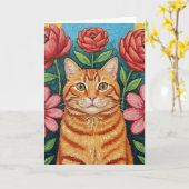 Wir wünschen Ihnen einen Päw-some Day! Freundschaf Karte (Gelbe Blume)