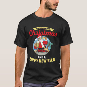 Wir wünschen Ihnen einen Sand und ein glückliches T-Shirt