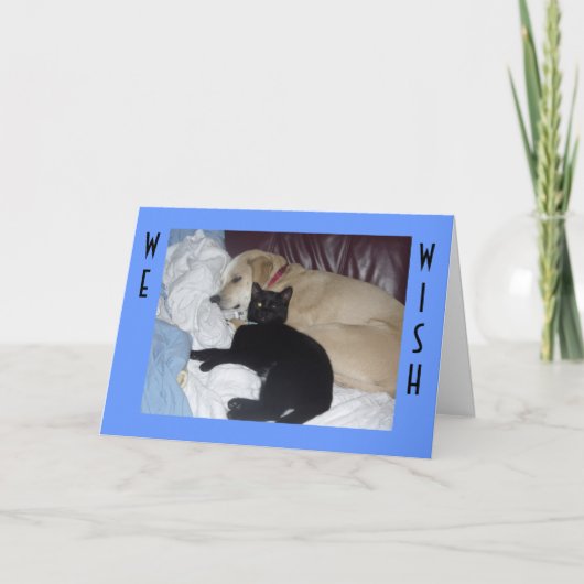 WIR WÜNSCHEN IHNEN EINEN SCHNELL GEBURTSTAG KARTE (Vorderseite)