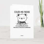 Wir wünschen Ihnen einen schönen Tag | Farbseite Karte (Rückseite)