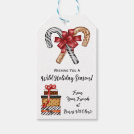 Wir wünschen Ihnen einen wilden Urlaub, Geparden,  Geschenkanhänger