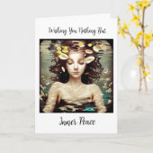 Wir wünschen Ihnen Frieden und Harmonie Karte (Gelbe Blume)