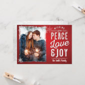 Wir wünschen Ihnen Frieden und Liebe Karte (Vorderseite/Rückseite Beispiel)