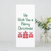 Wir wünschen Ihnen frohe Weihnachten (Stehend Vorderseite)