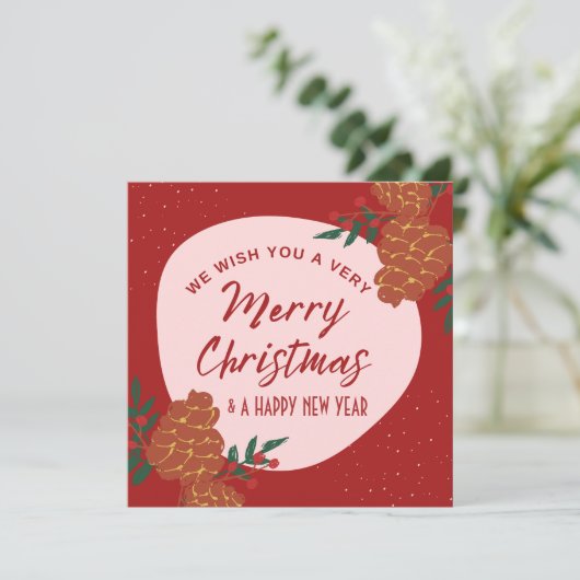 Wir wünschen Ihnen frohe Weihnachten (Stehend Vorderseite)