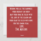 Wir wünschen Ihnen frohe Weihnachten (Rückseite)