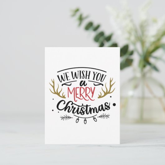 Wir wünschen Ihnen frohe Weihnachten (Stehend Vorderseite)