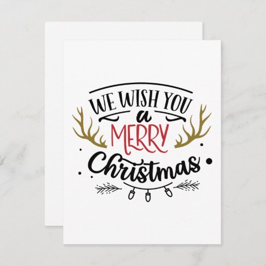 Wir wünschen Ihnen frohe Weihnachten (Vorne/Hinten)