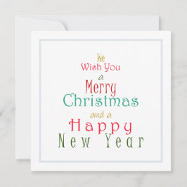 "Wir wünschen Ihnen frohe Weihnachten" Feiertagskarte