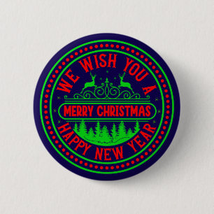 Wir wünschen Ihnen frohe Weihnachten Glück im neue Button