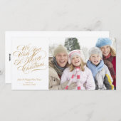 Wir wünschen Ihnen frohe Weihnachten | Goldene Sch (Vorne/Hinten)