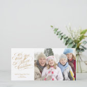 Wir wünschen Ihnen frohe Weihnachten | Goldene Sch (Stehend Vorderseite)