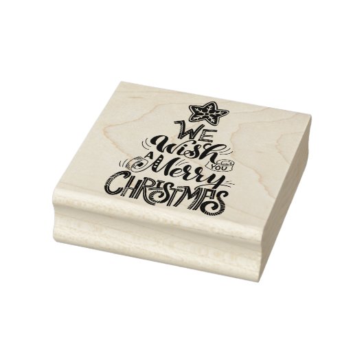 Wir wünschen Ihnen frohe Weihnachten Gummistempel (Stempel)