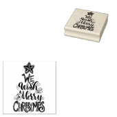 Wir wünschen Ihnen frohe Weihnachten Gummistempel (Stempel)