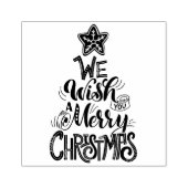 Wir wünschen Ihnen frohe Weihnachten Gummistempel (Prägung)