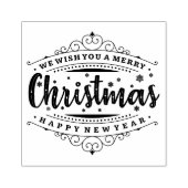 Wir wünschen Ihnen frohe Weihnachten Gummistempel (Prägung)