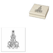 Wir wünschen Ihnen frohe Weihnachten Gummistempel (Stempel)