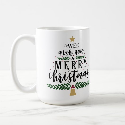 Wir wünschen Ihnen frohe Weihnachten Kaffeetasse (Links)