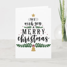 Wir wünschen Ihnen frohe Weihnachten Karte