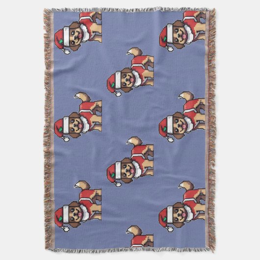 Wir wünschen Ihnen frohe Weihnachten mit niedliche Decke (Vorderseite Vertikal)