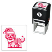 Wir wünschen Ihnen frohe Weihnachten mit niedliche Permastempel (Beispiel)