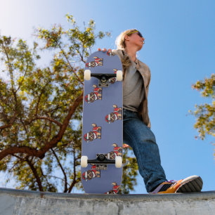Wir wünschen Ihnen frohe Weihnachten mit niedliche Skateboard