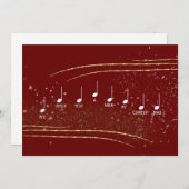 Wir wünschen Ihnen frohe Weihnachten Musiknoten Re (Vorne/Hinten)