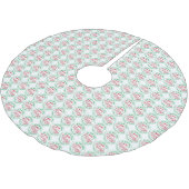 Wir wünschen Ihnen frohe Weihnachten Polyester Weihnachtsbaumdecke (Schrägansicht)