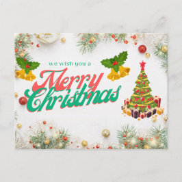 Wir wünschen Ihnen frohe Weihnachten Postkarte