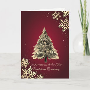 Wir wünschen Ihnen frohe Weihnachten, Schneeflocke Feiertagskarte