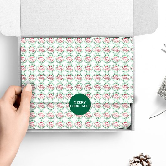 Wir wünschen Ihnen frohe Weihnachten Seidenpapier